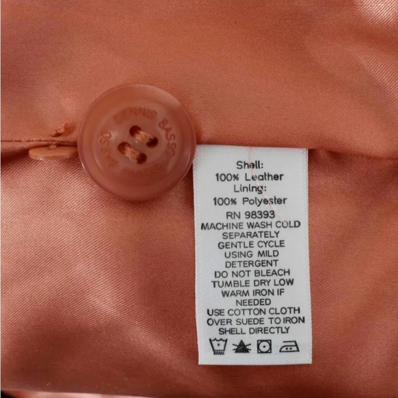 Dennis Basso NEW Sz S Coral Button Up Pockets Washable Suede Leather Jacket - Picture 4 of 4